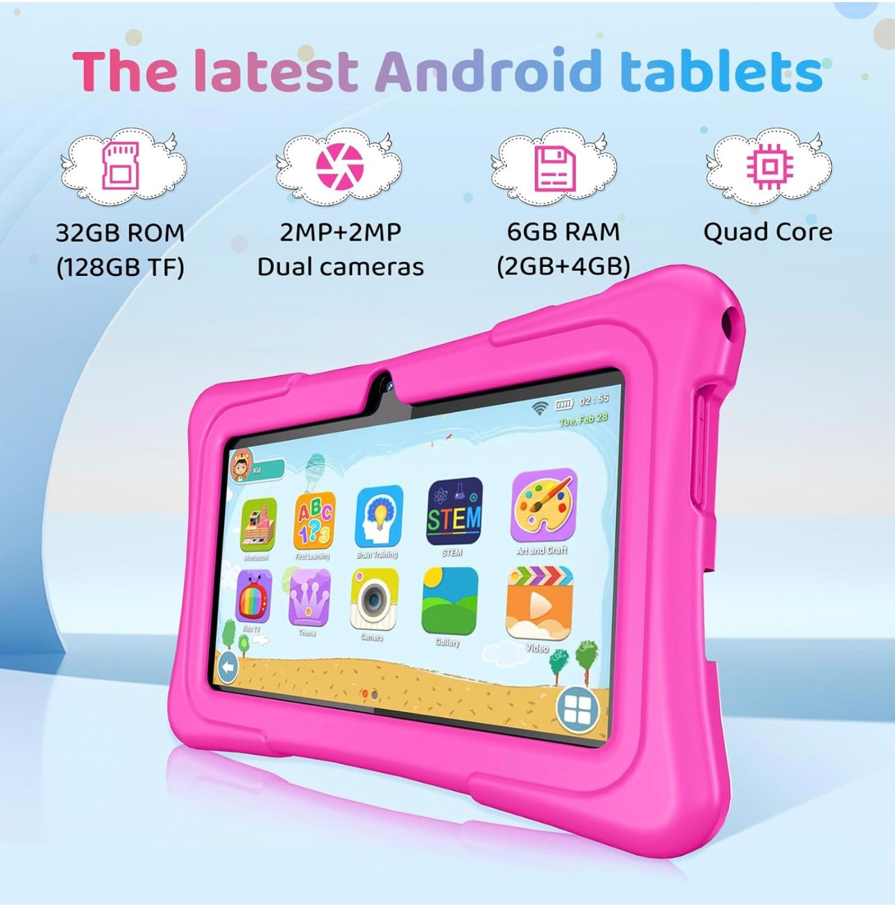 7inch Kids Android15 Tablet