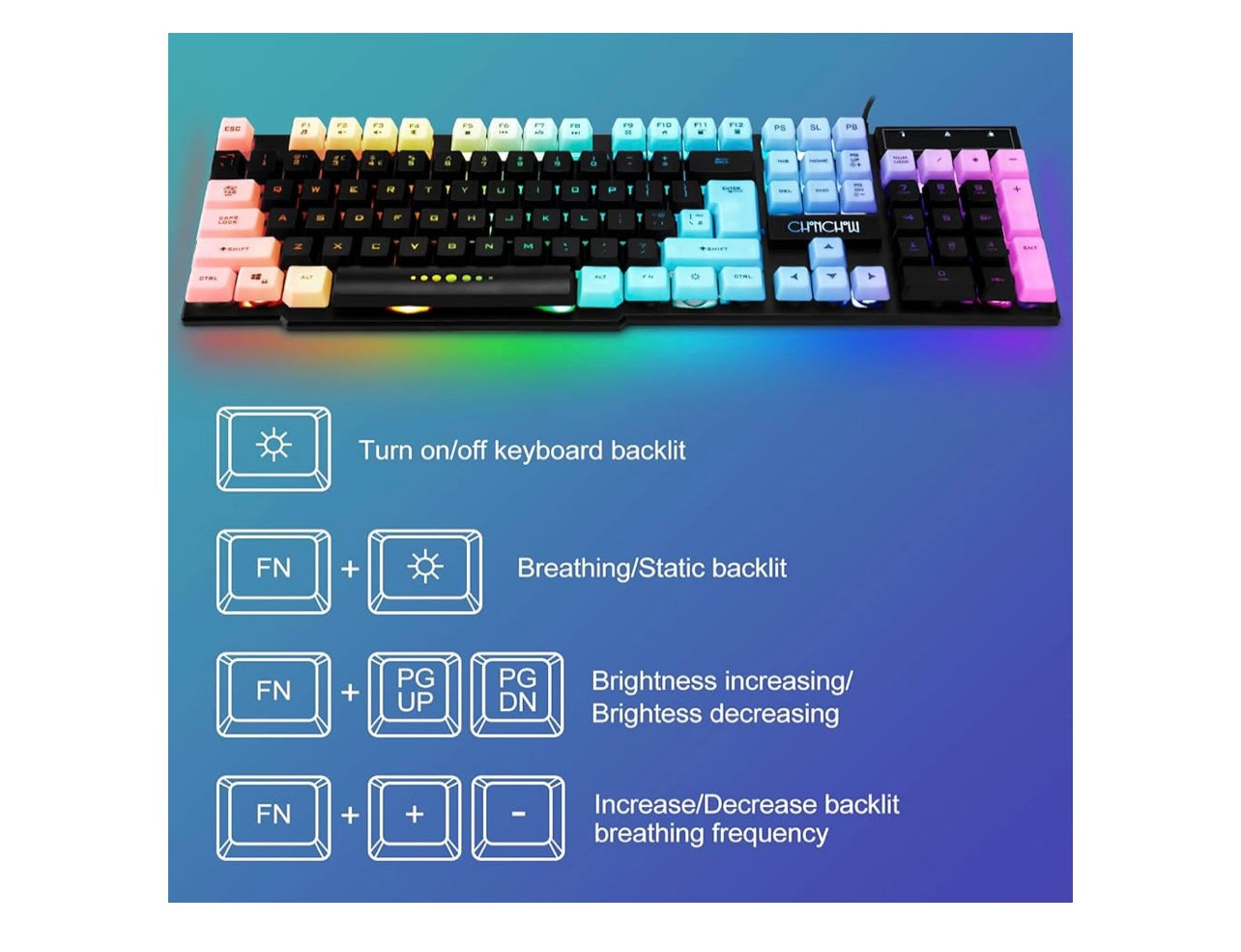 Gaming Keyboard + Mouse Combo - USB Wired