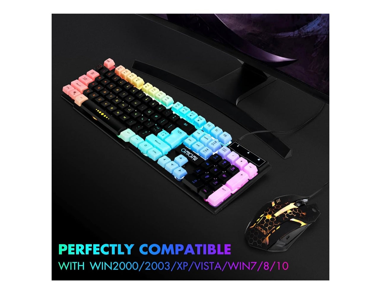 Gaming Keyboard + Mouse Combo - USB Wired