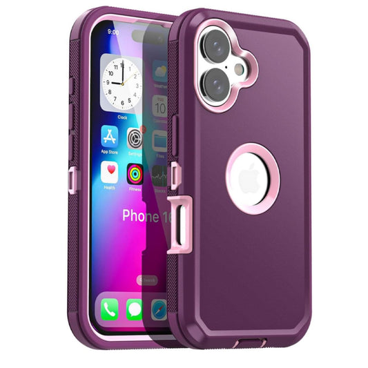 iPhone 16 Burgundy/Pink Defender Case