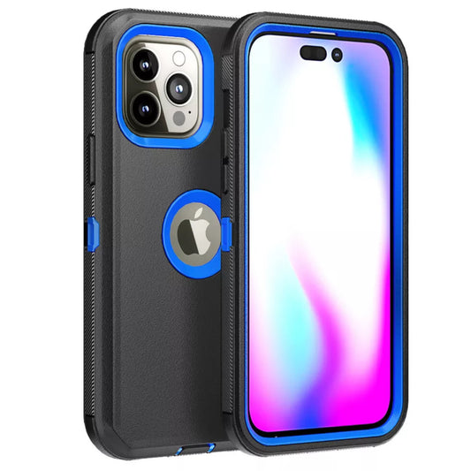 iPhone 11 Pro Black & Blue Defender Case