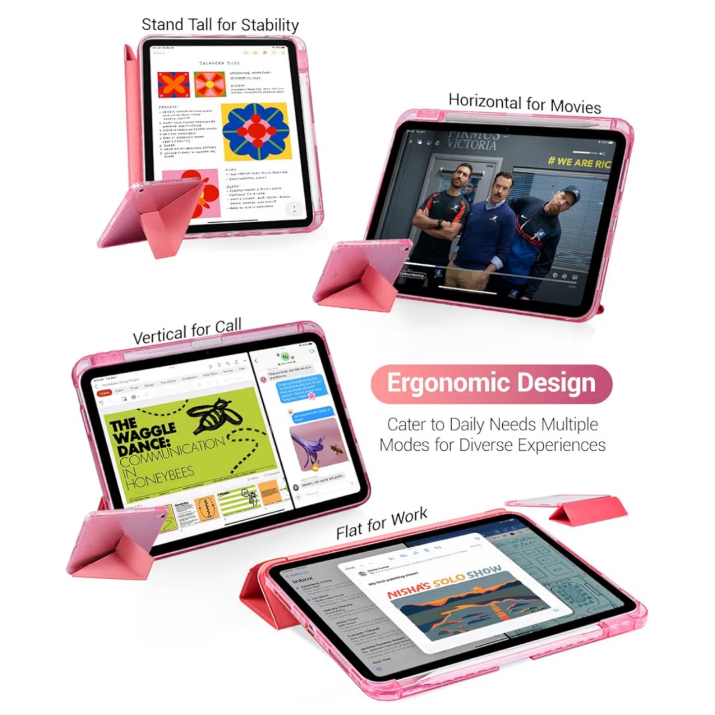 iPad 10/11th Hybrid Multi-Angle Glitter Case