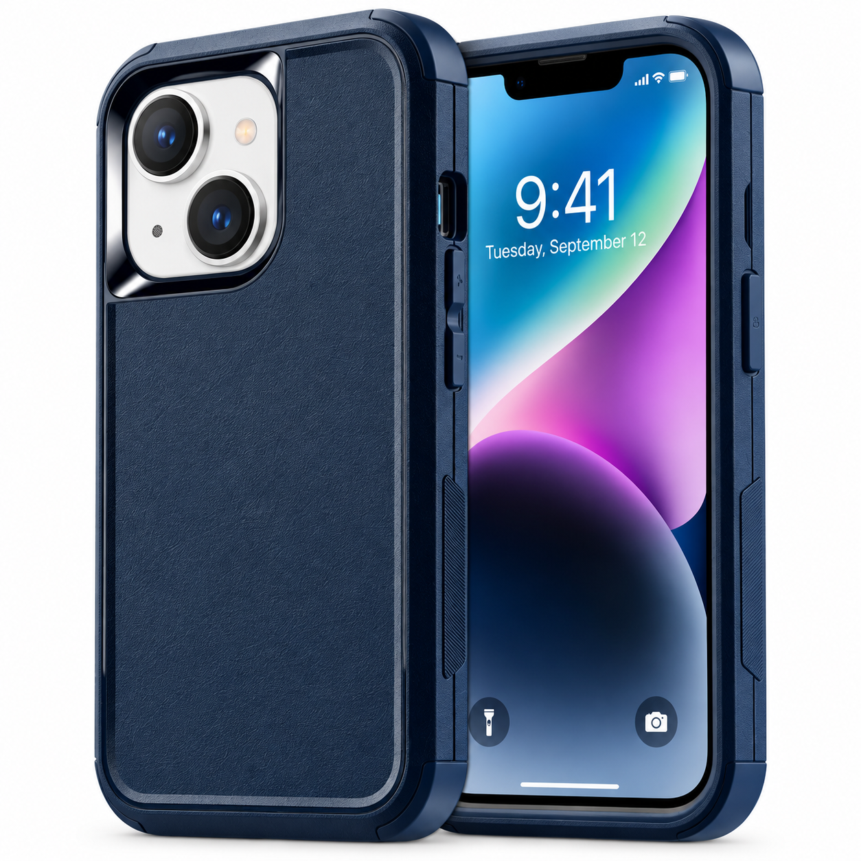 iPhone 13/14 Blue Defender Case