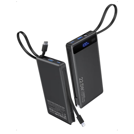 Power Bank - 2 Built-in Cables