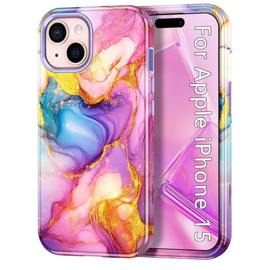 iPhone 15 Marble Shockproof Case