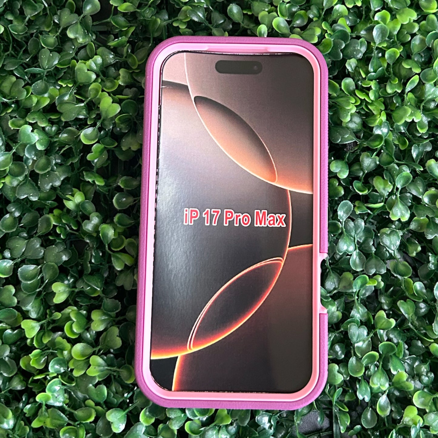 iPhone 17 Pro Max Burgundy/Pink Defender Case