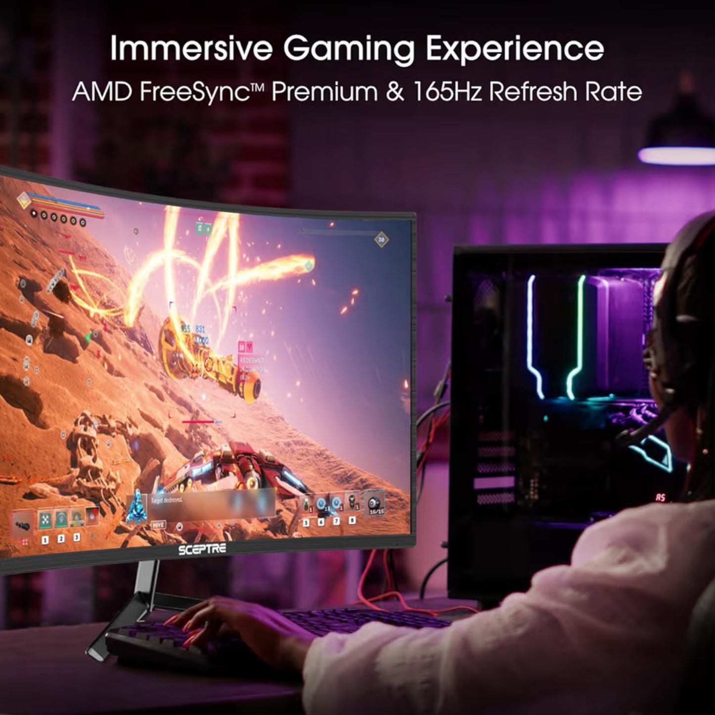 Sceptre 24inch Curved Gaming/Computer Monitor