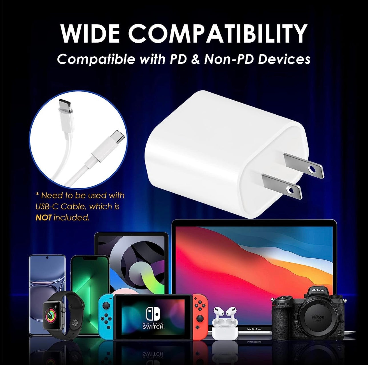 20w Fast USB-C Power Adapter