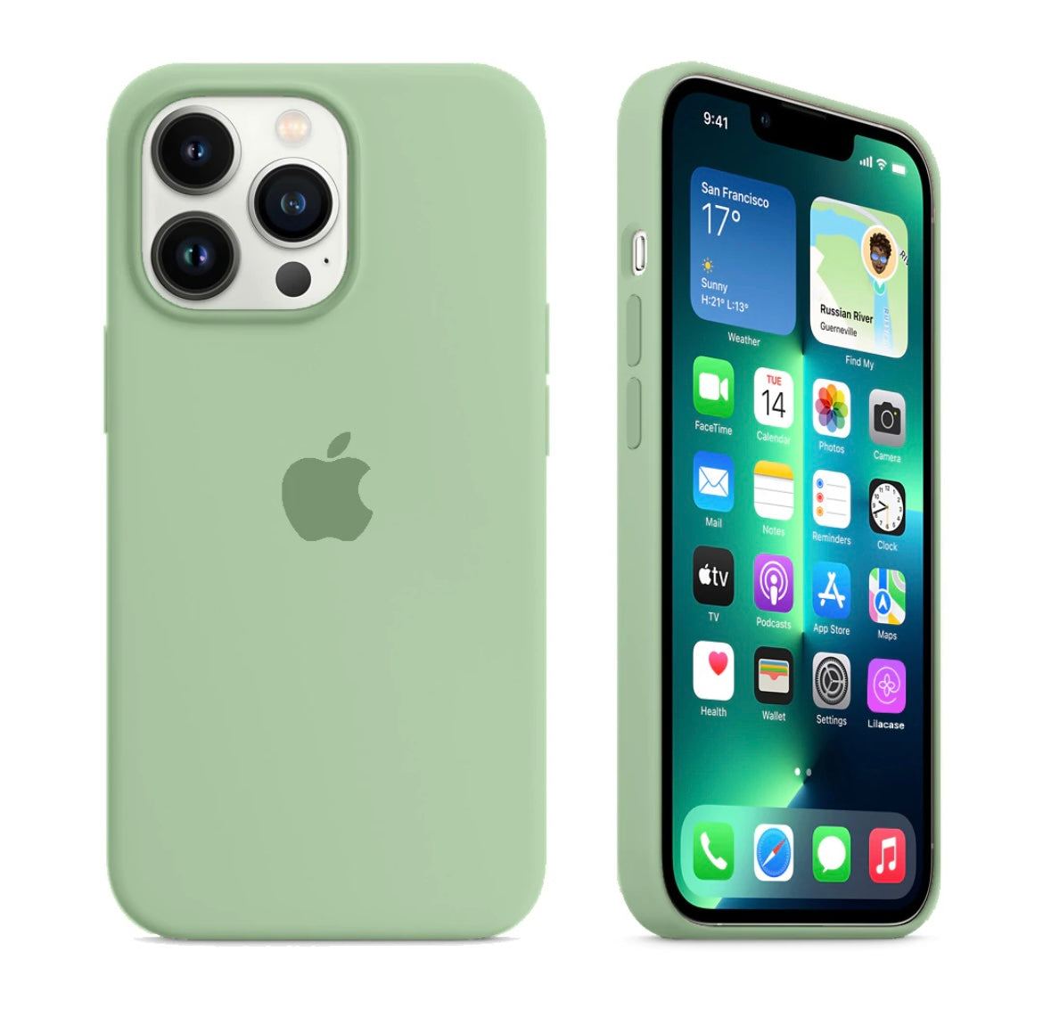 iPhone13Pro / mint 【PVC】 (発送はご注文から3営業日以内です