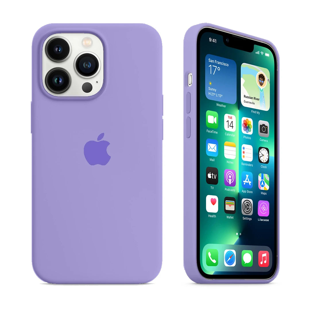 iPhone 11 Pro Max Lilac Apple Silicone Case - Main Image