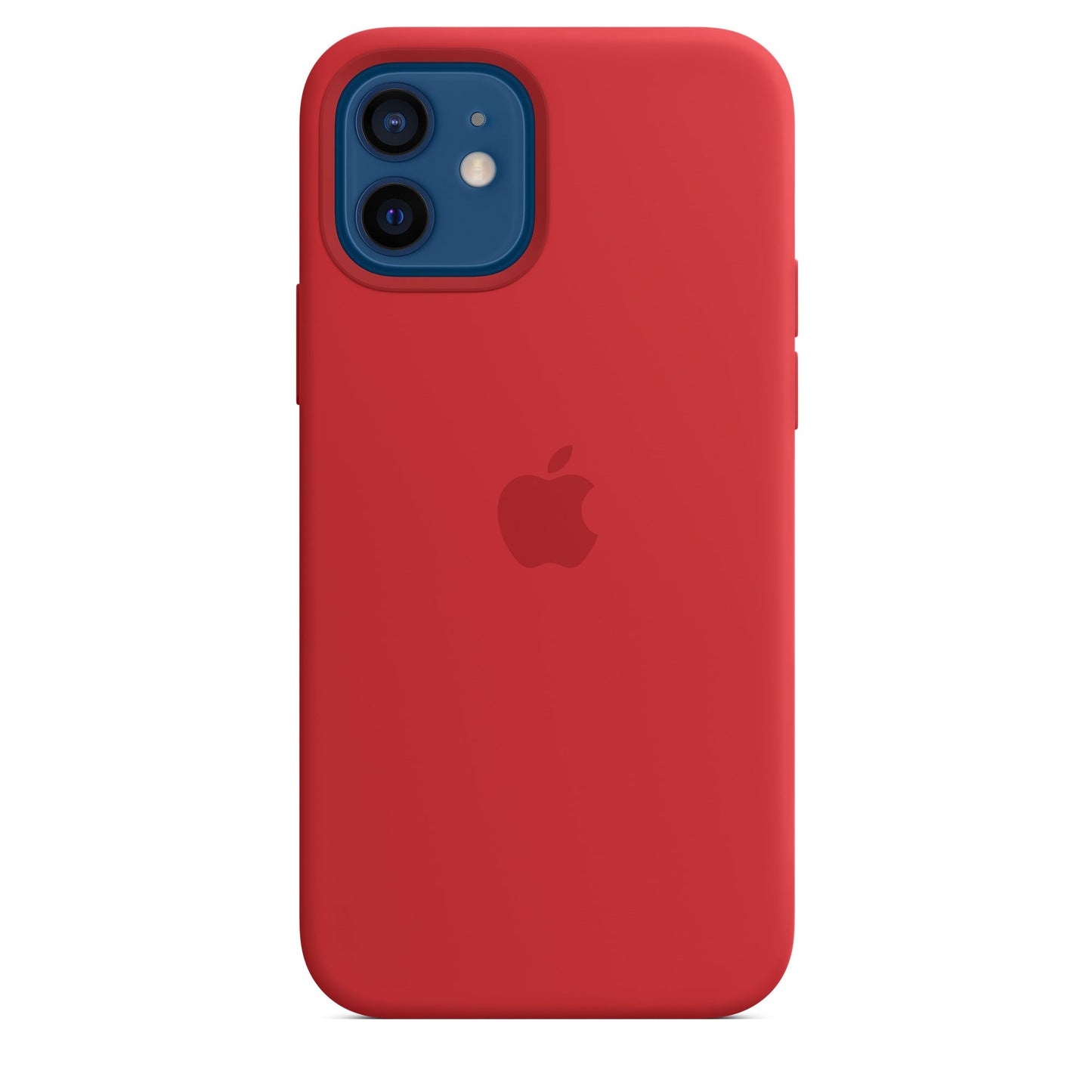 iPhone 12/12pro Bright Red Apple Silicone Case
