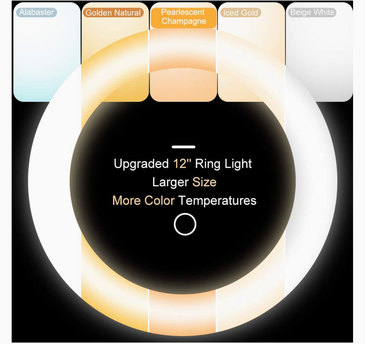 UBeesize 12” Ring Light with tripod