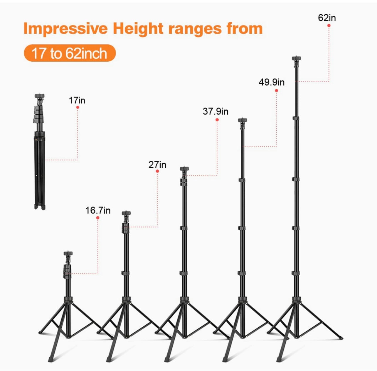 UBeesize 12” Ring Light with tripod