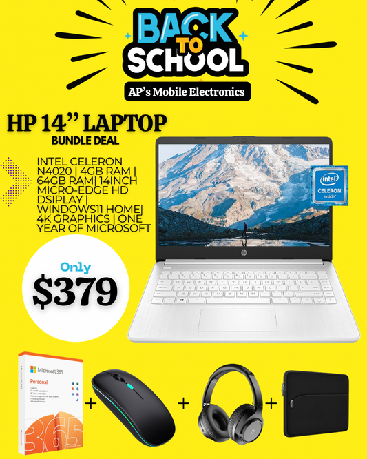 HP 14 Laptop - Bundle Deal
