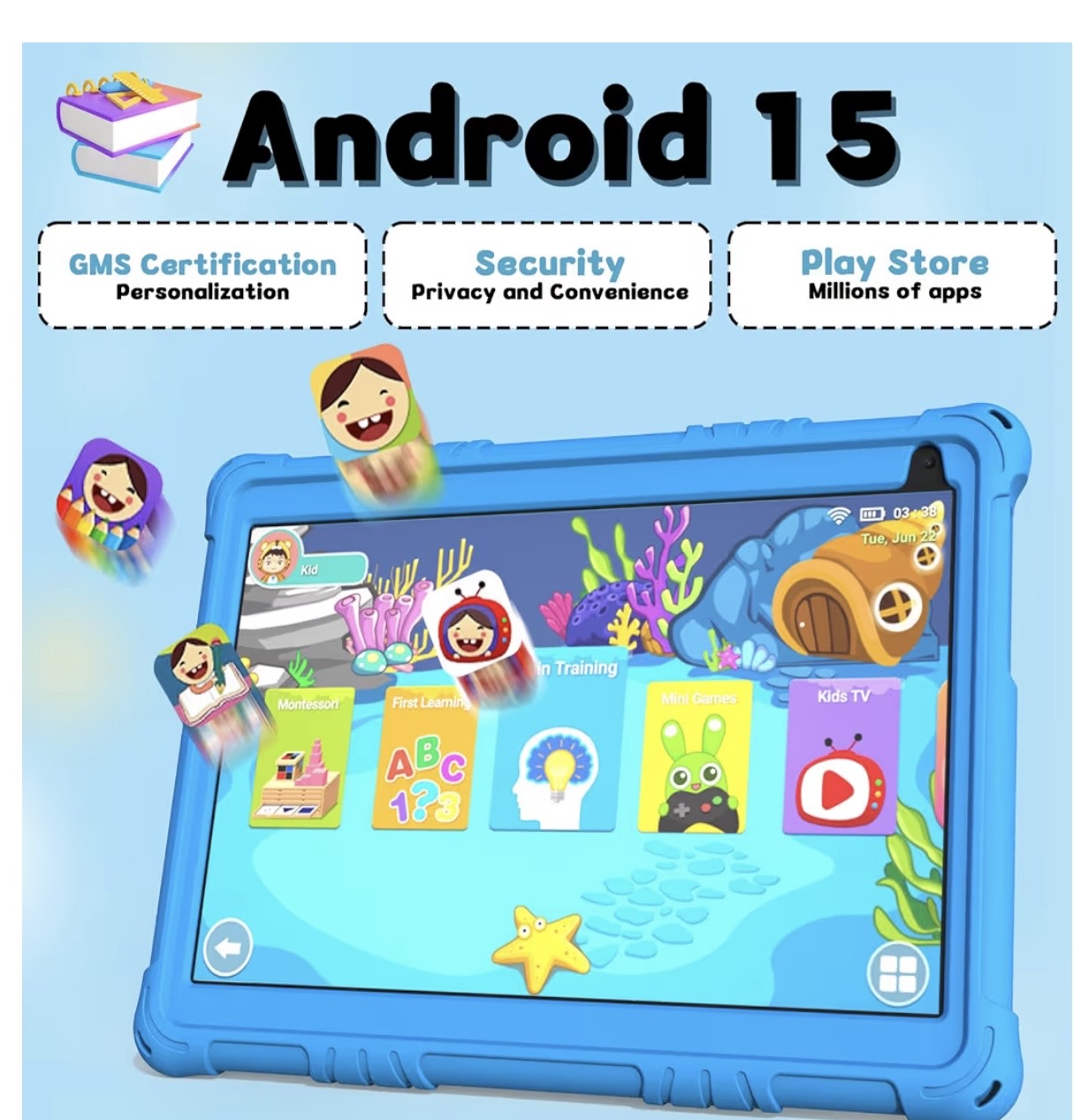 10.1” Android 15 Kids Tablet