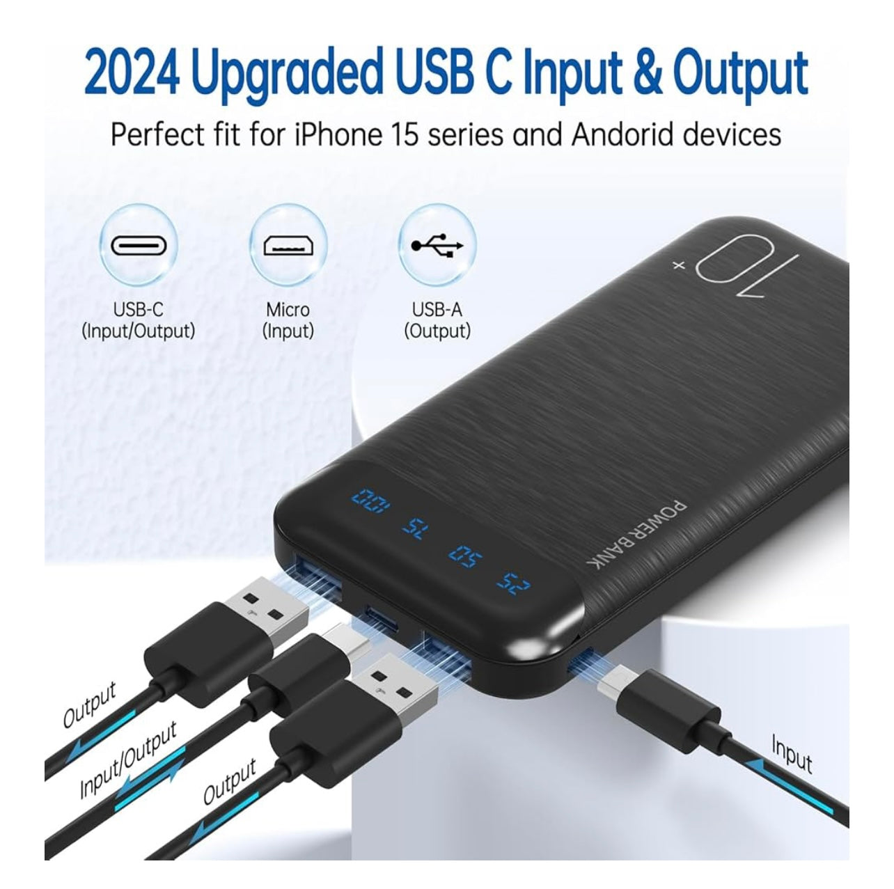 Power Bank 10000mAh Portable Charger