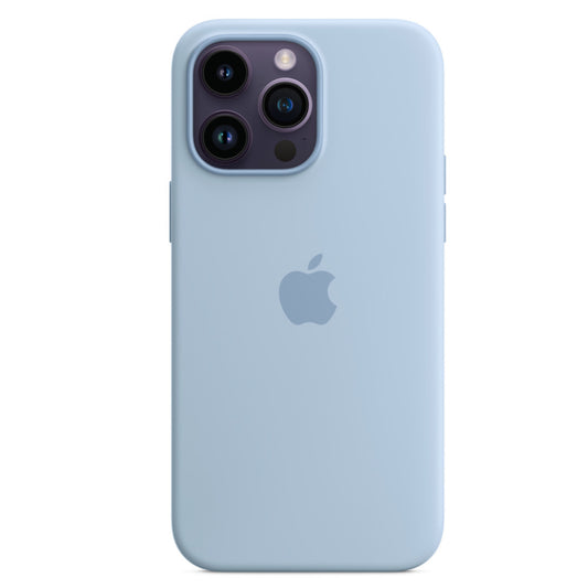 iPhone 15 Pro Max Sky Blue Applied Silicone Case