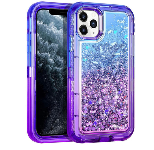 iPhone 14 Pro Max Purple/Blue Glitter  Case