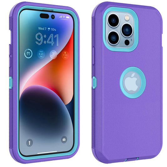 iPhone 11 Pro Purple & Teal Defender Case