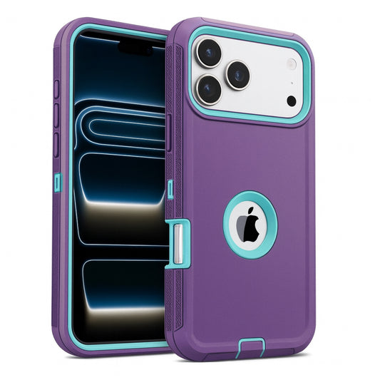 iPhone 17 Pro Max Purple/Teal Defender Case