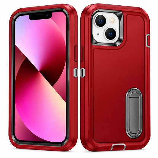 iPhone 13/14 Red/Black Defender Case