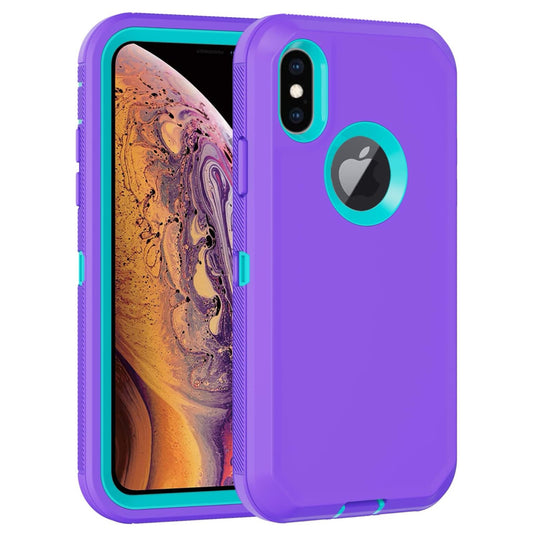 iPhone 16 Plus Purple/Teal Defender Case