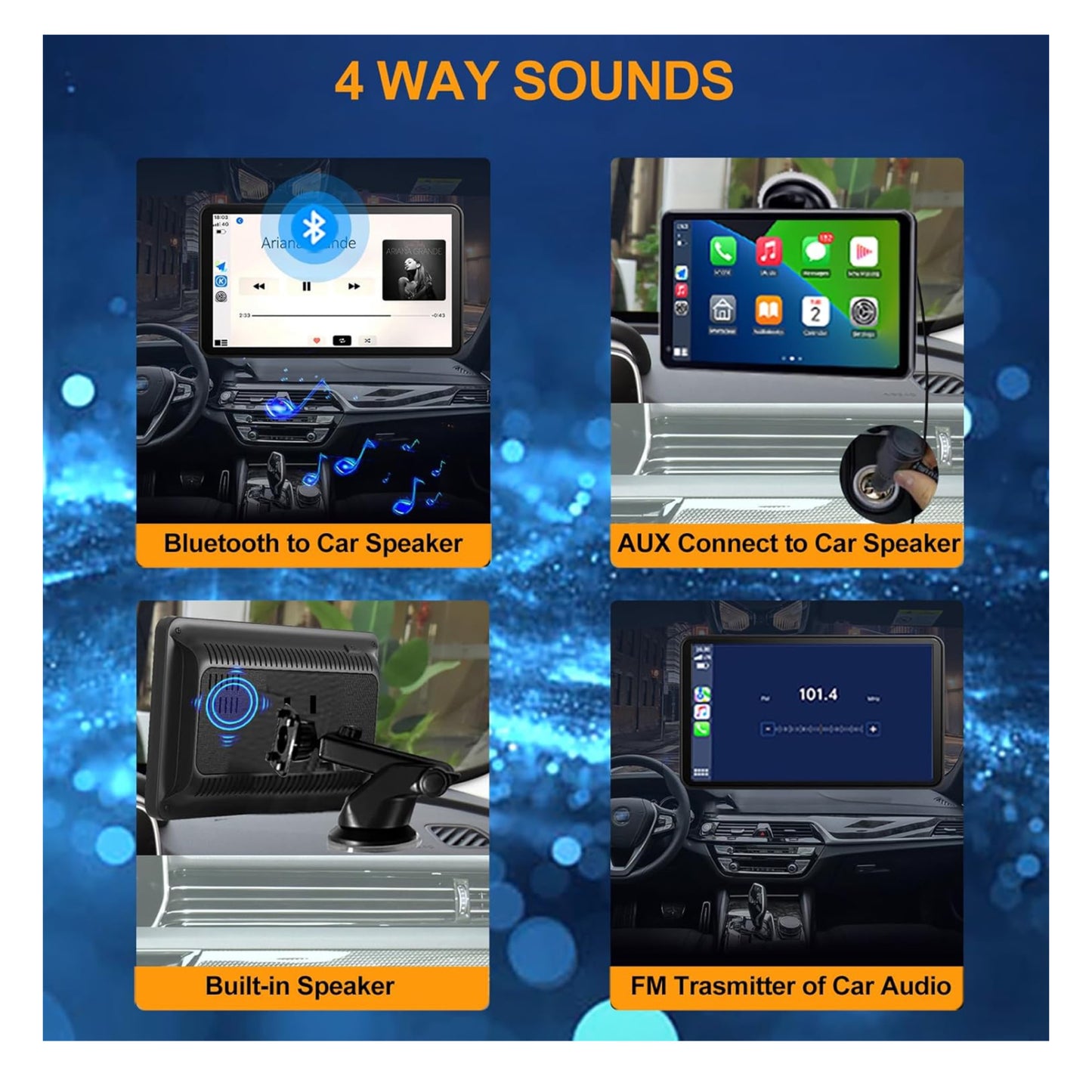 7” Portable Apple CarPlay