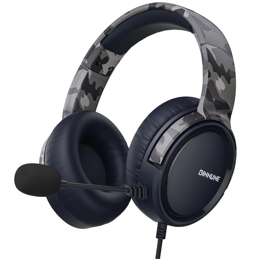 BINNUNE Gaming Headset - Gray Camo