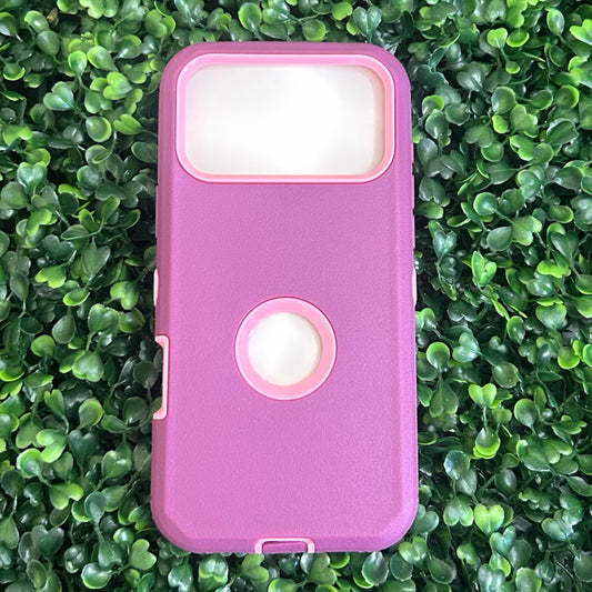 iPhone 17 Pro Max Burgundy/Pink Defender Case