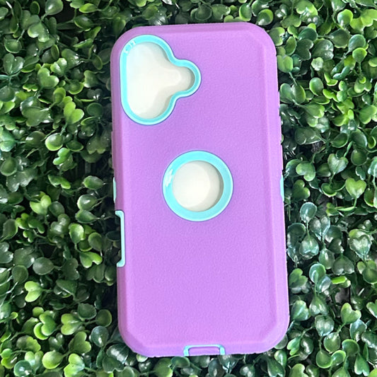 iPhone 17 Purple/Teal Defender Case