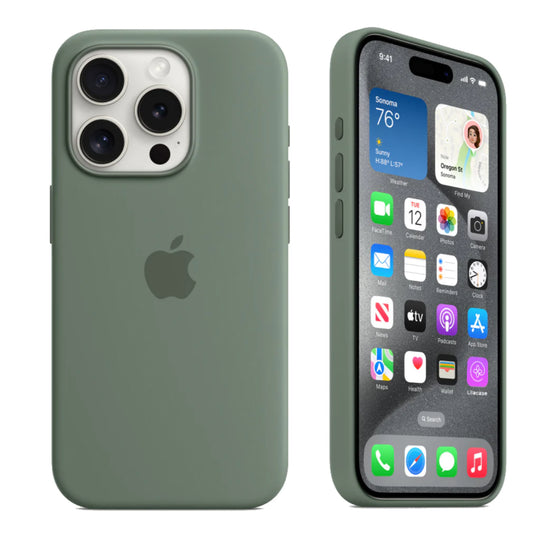 iPhone 11 Pine Green Apple Silicone Case