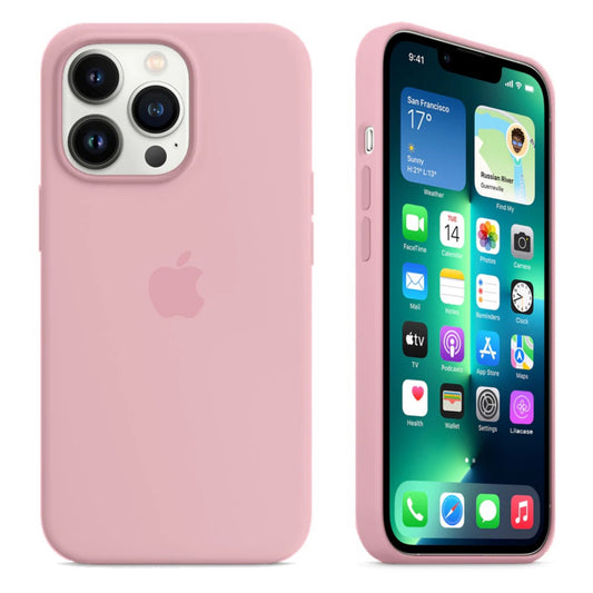 iPhone 12 Pro Max Candy Pink Apple Silicone Case
