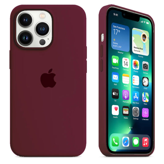 iPhone 15 Pro Max Burgundy Apple Silicone Case