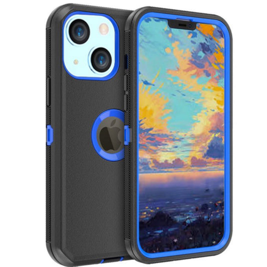 iPhone 15 Black & Blue Defender Case