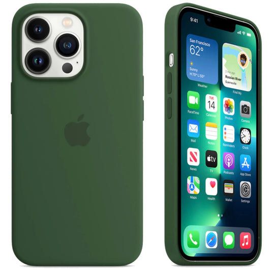 iPhone 11 Pro Forest Green Apple Silicone Case