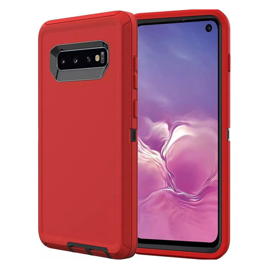 Samsung S10 Plus Red & Black Defender Case