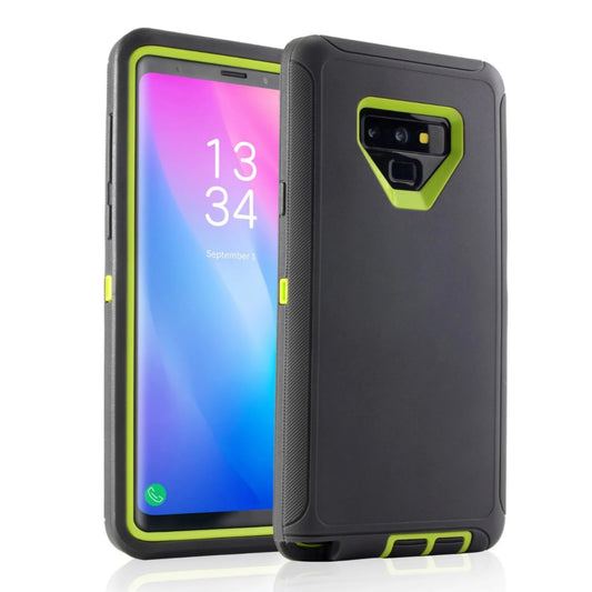 Samsung Note 9 Black/Green Defender Case