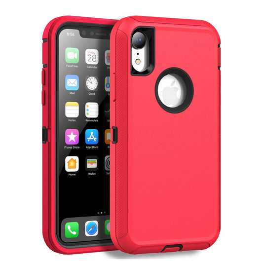 iPhone XR Red & Black Defender Case