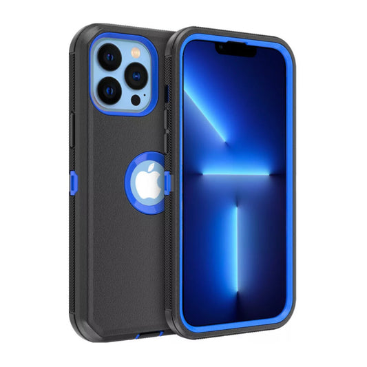 iPhone 13 Pro Black & Blue Defender Case