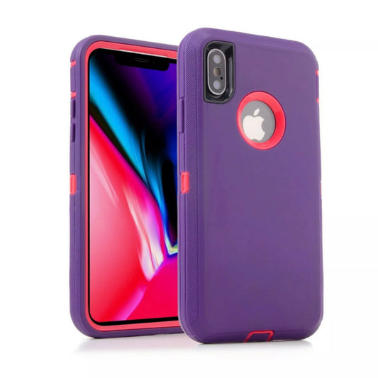 iPhone XS Max Purple & Pink Defender Case