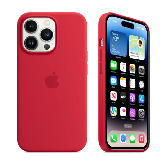 iPhone 12 Pro Max Red Apple Silicone Case