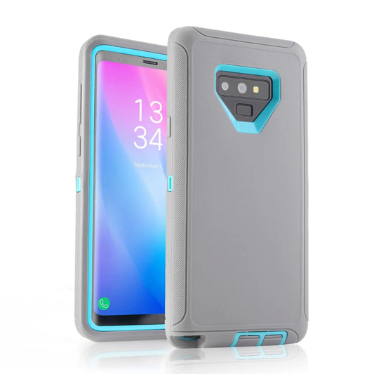 Samsung Note 9 Gray/Teal Defender Case