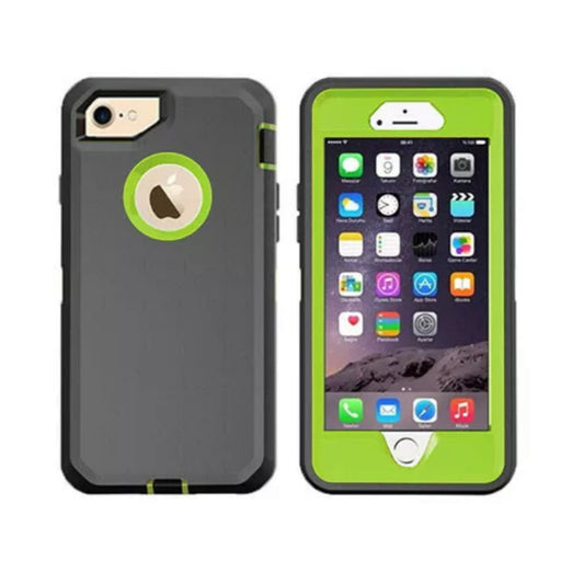 iPhone 6/6s/7/8 Gray & Green Defender Case
