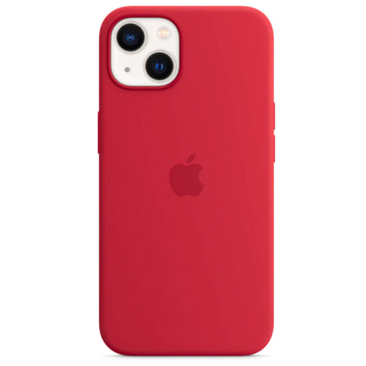 iPhone 13/14 Bright Red Apple Silicone Case