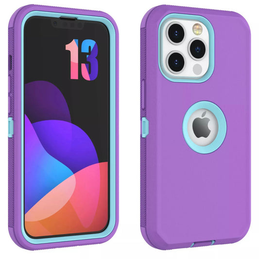 iPhone 11 Pro Max Purple & Teal Defender Case