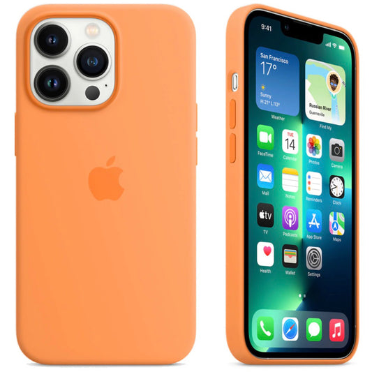 iPhone 11 Pro Orange Apple Silicone Case