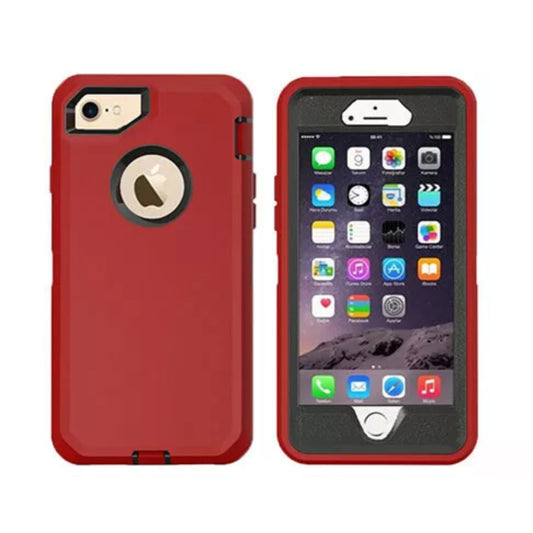iPhone 6/6s/7/8 Red & Black Defender Case