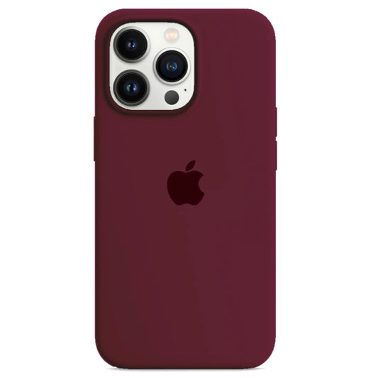 iPhone 13 Pro Violet Cherry Apple Silicone Case