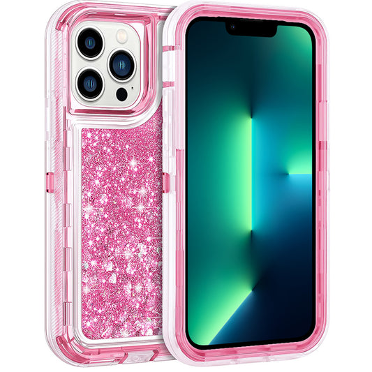 iPhone 11 Pro Pink Glitter Defender Case