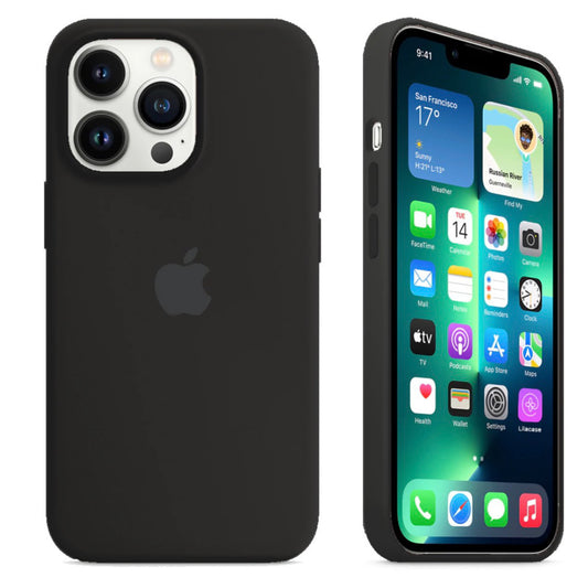 iPhone 12/12pro Black Apple Silicone Case
